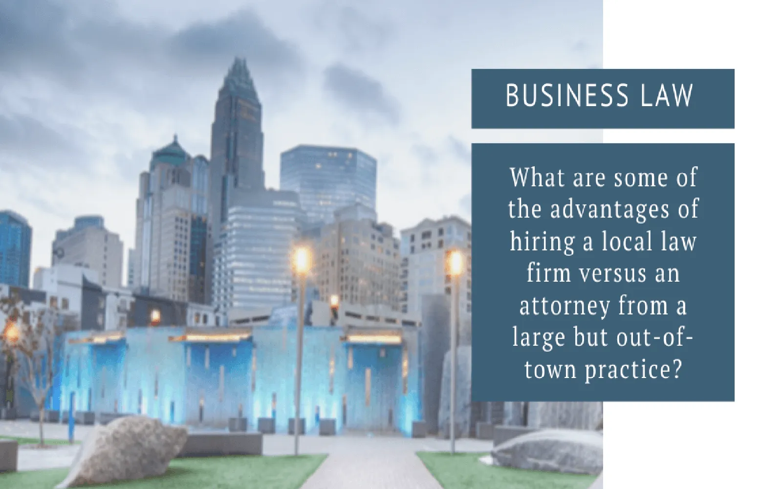 Choosing the Best Local Law Firm for Your Case